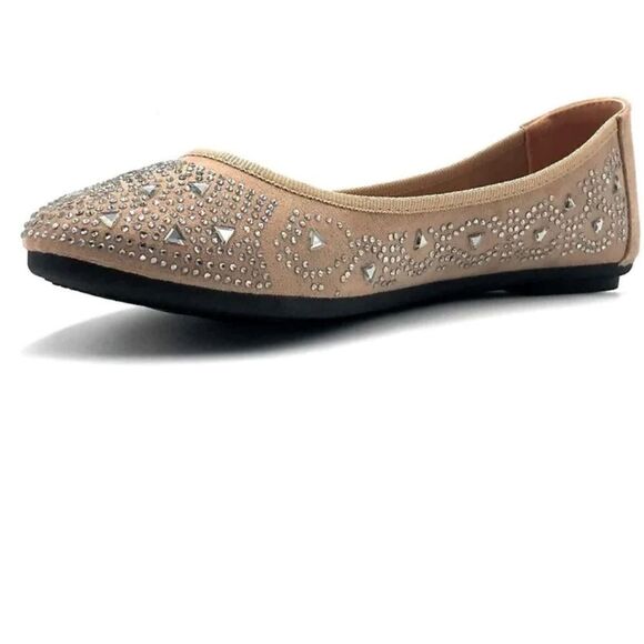 FAUX SUEDE COMFORT WOMEN SHOES FLAT - Picture 10 of 14